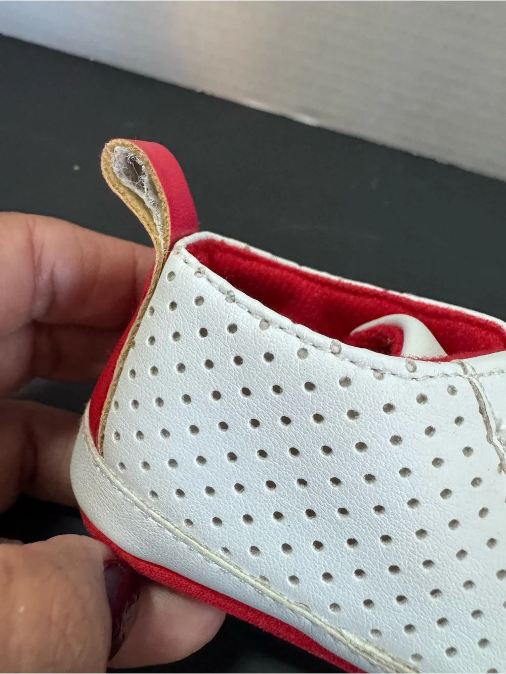 Disney Baby Mickey Mouse Perforated White Infant Sneakers